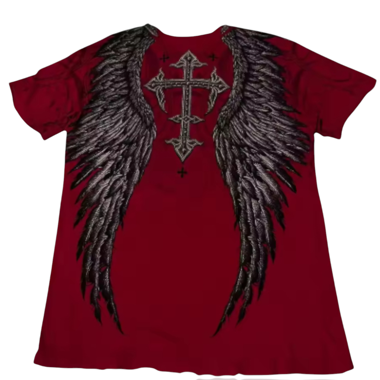 Affliction red skull tshirt